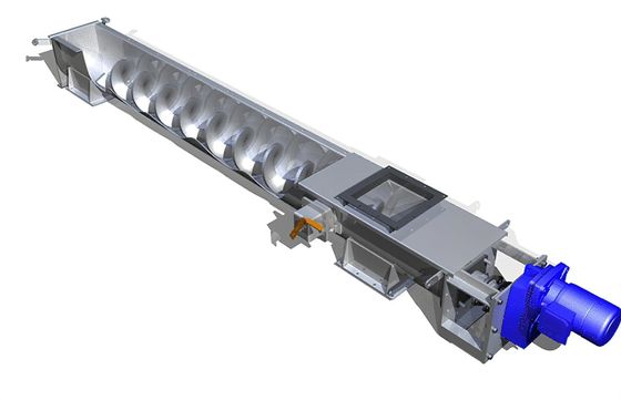 Clog Free Spiral Feeder Screw Tanpa Trough XLS Jenis Fleksibel Spiral Conveyor